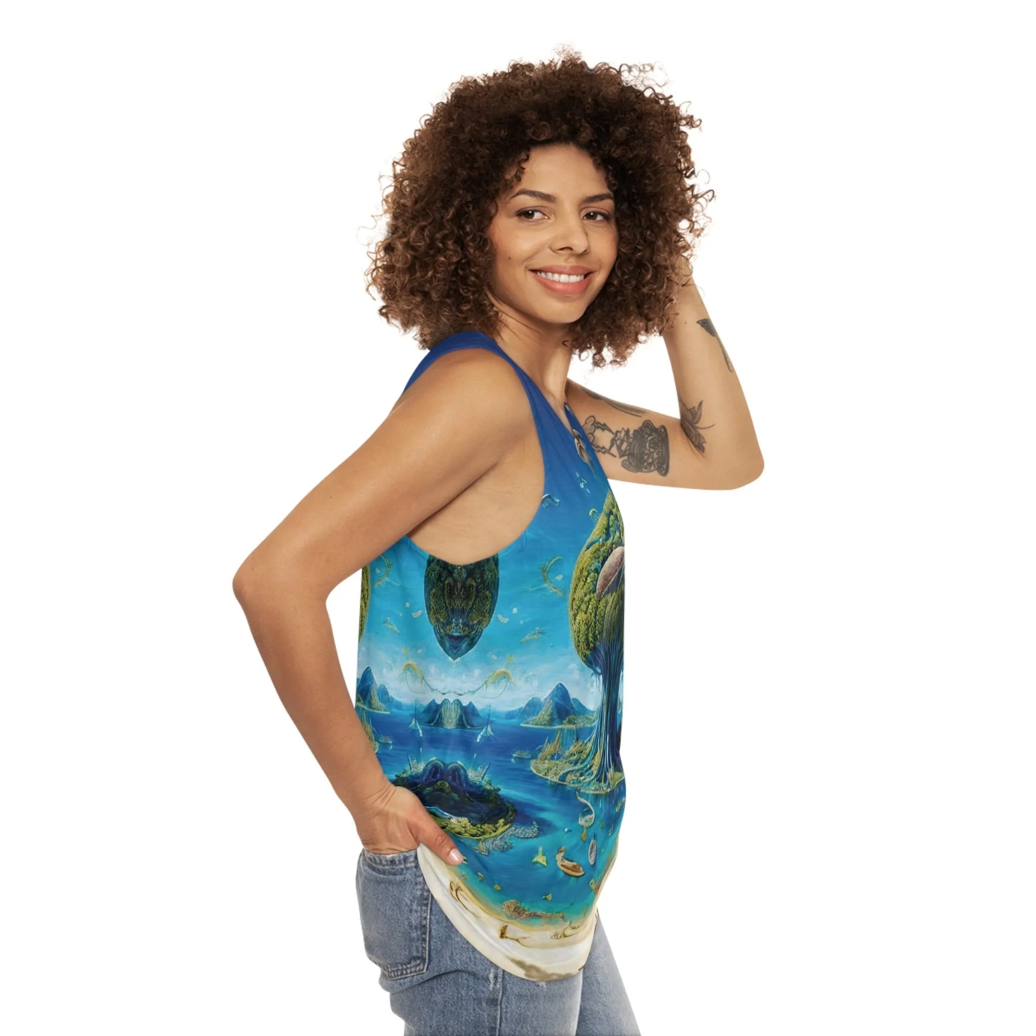 Light Tank Top - Cosmic Tree Isle
