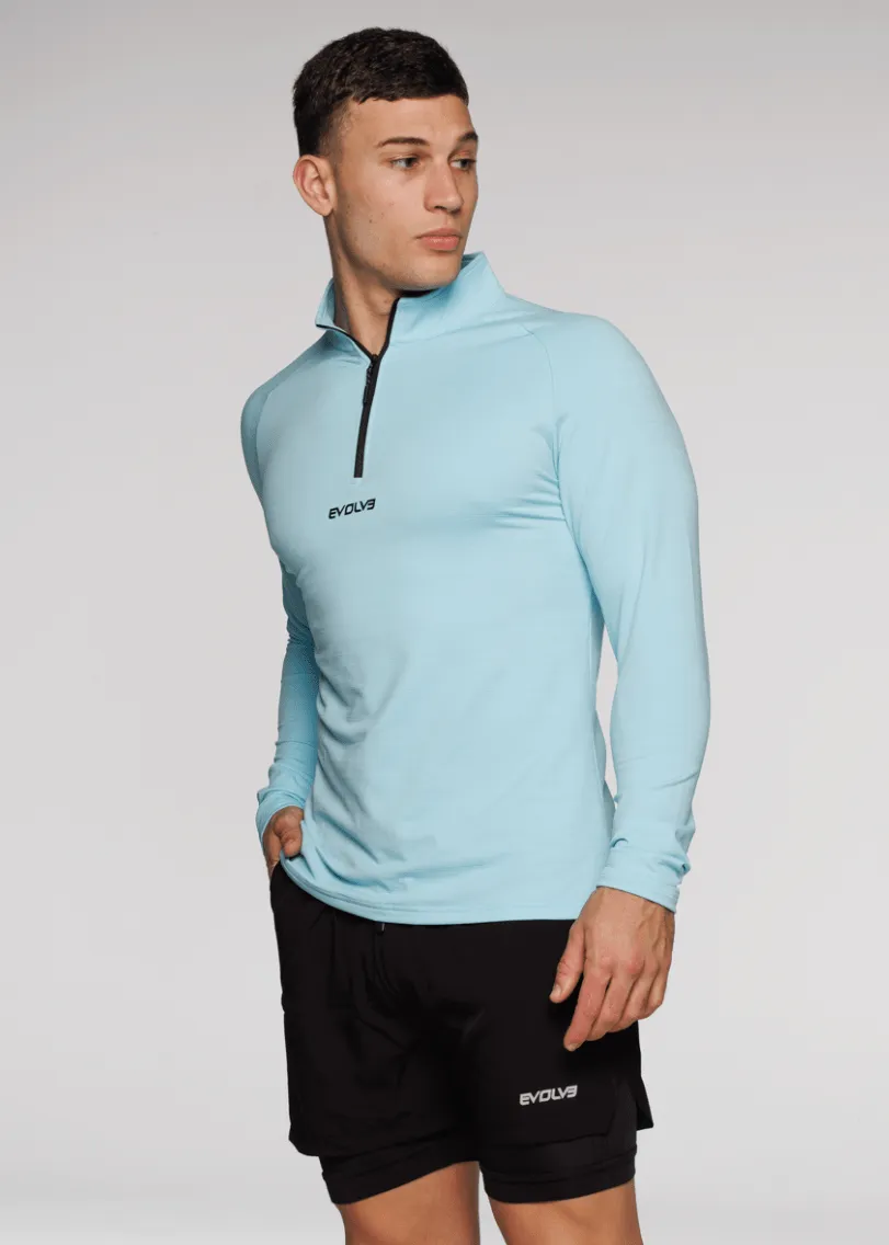 Limitless ¼ Zip Jacket - Sky Blue