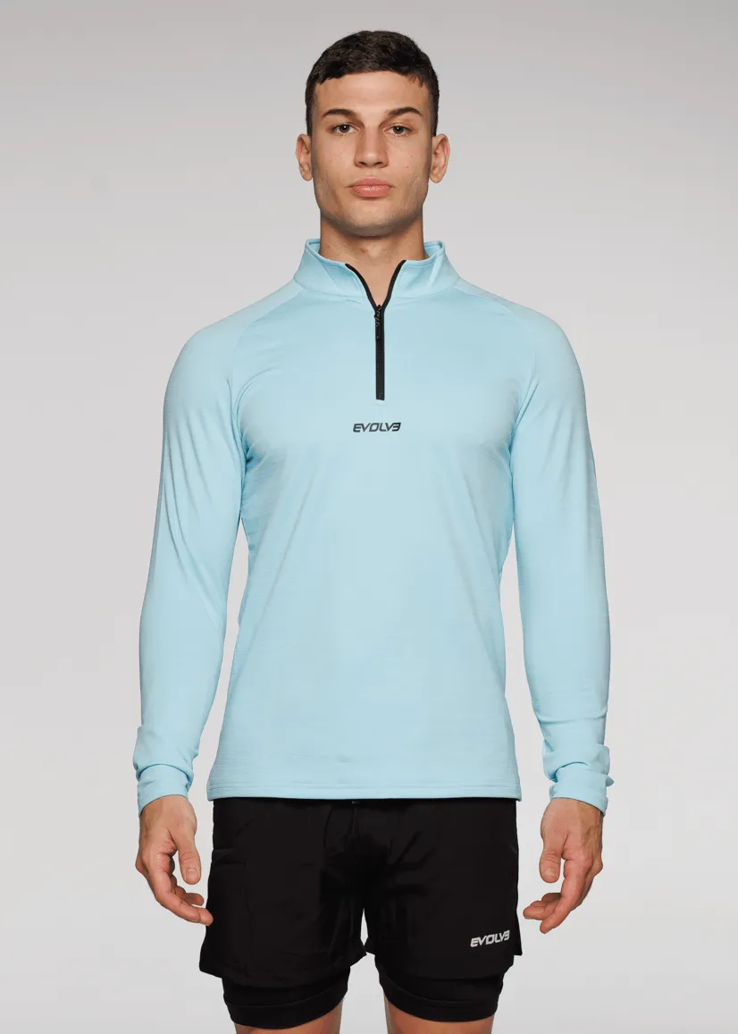 Limitless ¼ Zip Jacket - Sky Blue