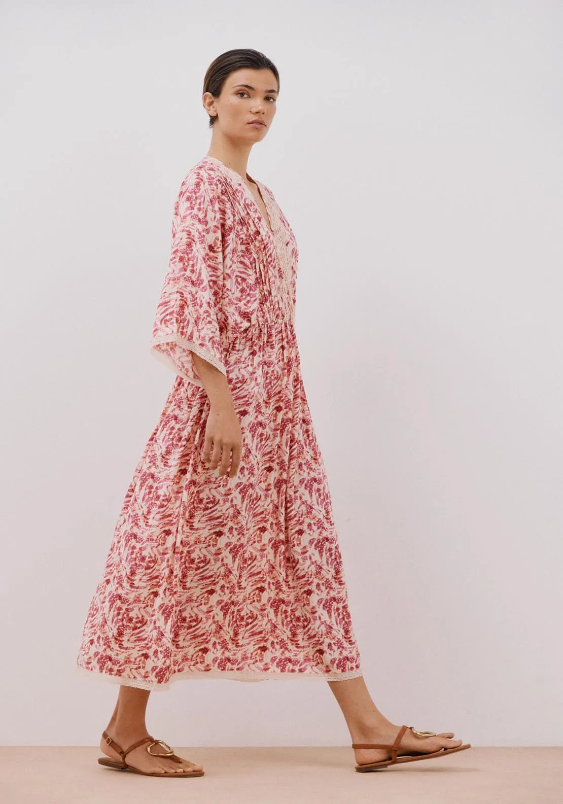 Long Printed Dress - Multicoloured