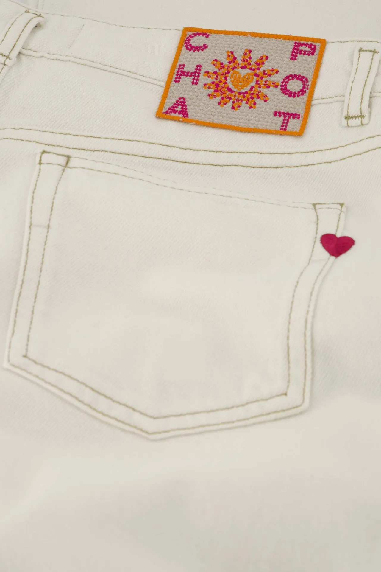 LUCY WIDE LEG JEANS - WARM WHITE