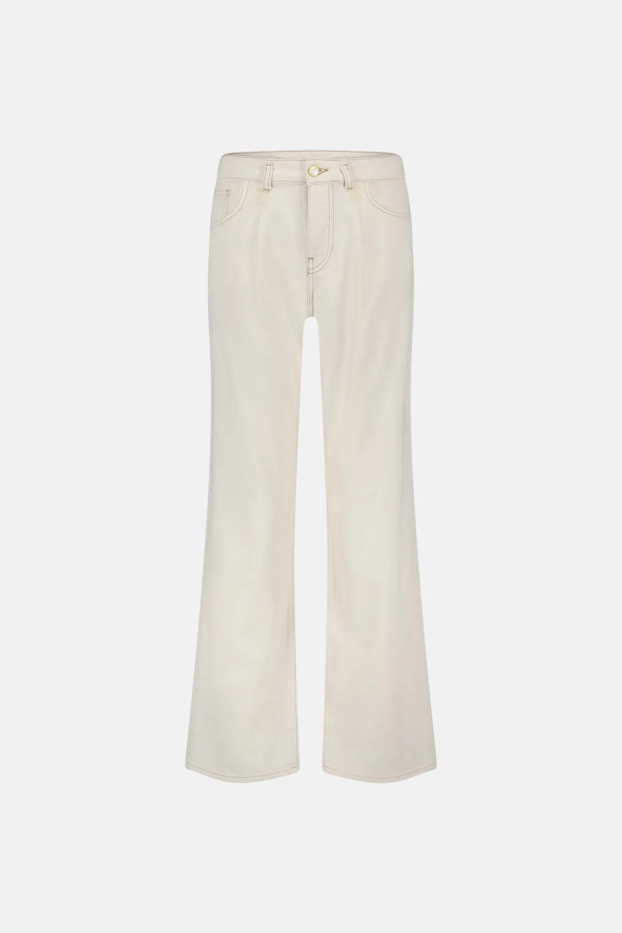 LUCY WIDE LEG JEANS - WARM WHITE