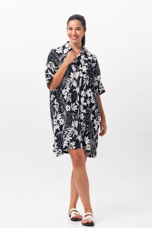 Lupita Midi Dress Navy
