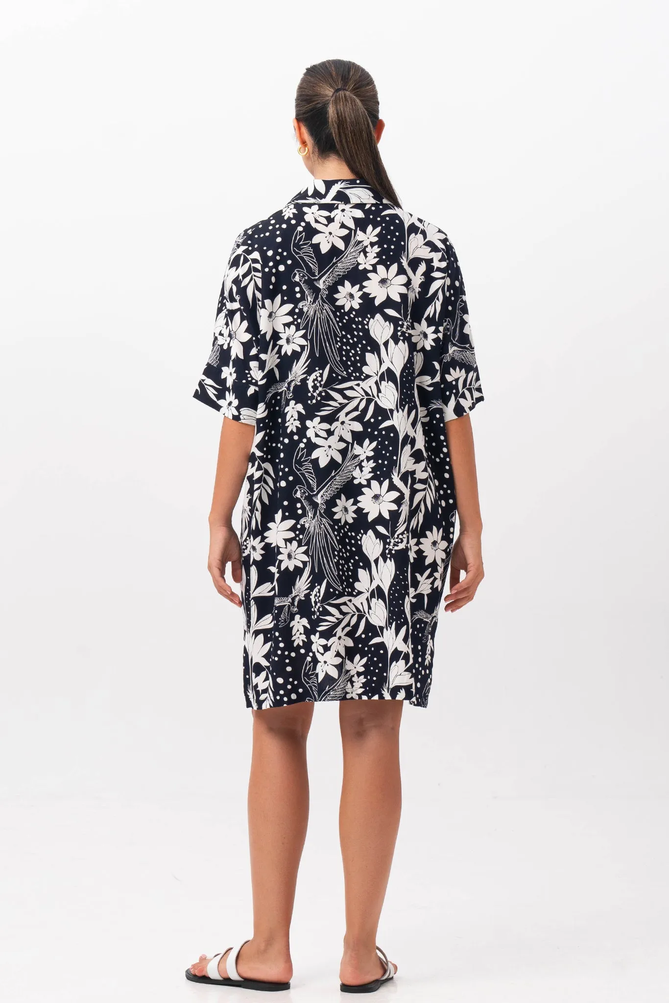 Lupita Midi Dress Navy