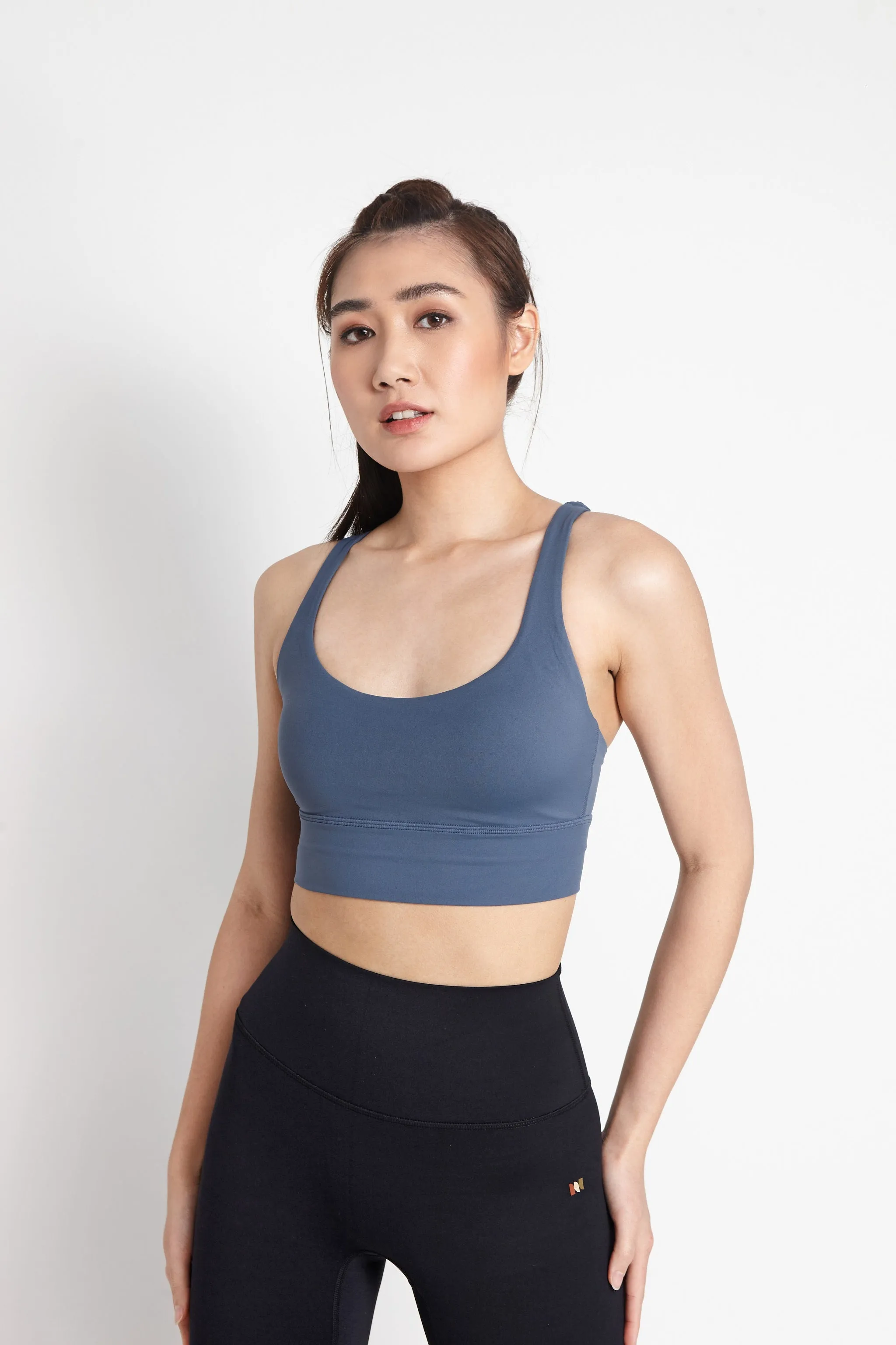 Lydia Women Sports Bra (Medium Blue)