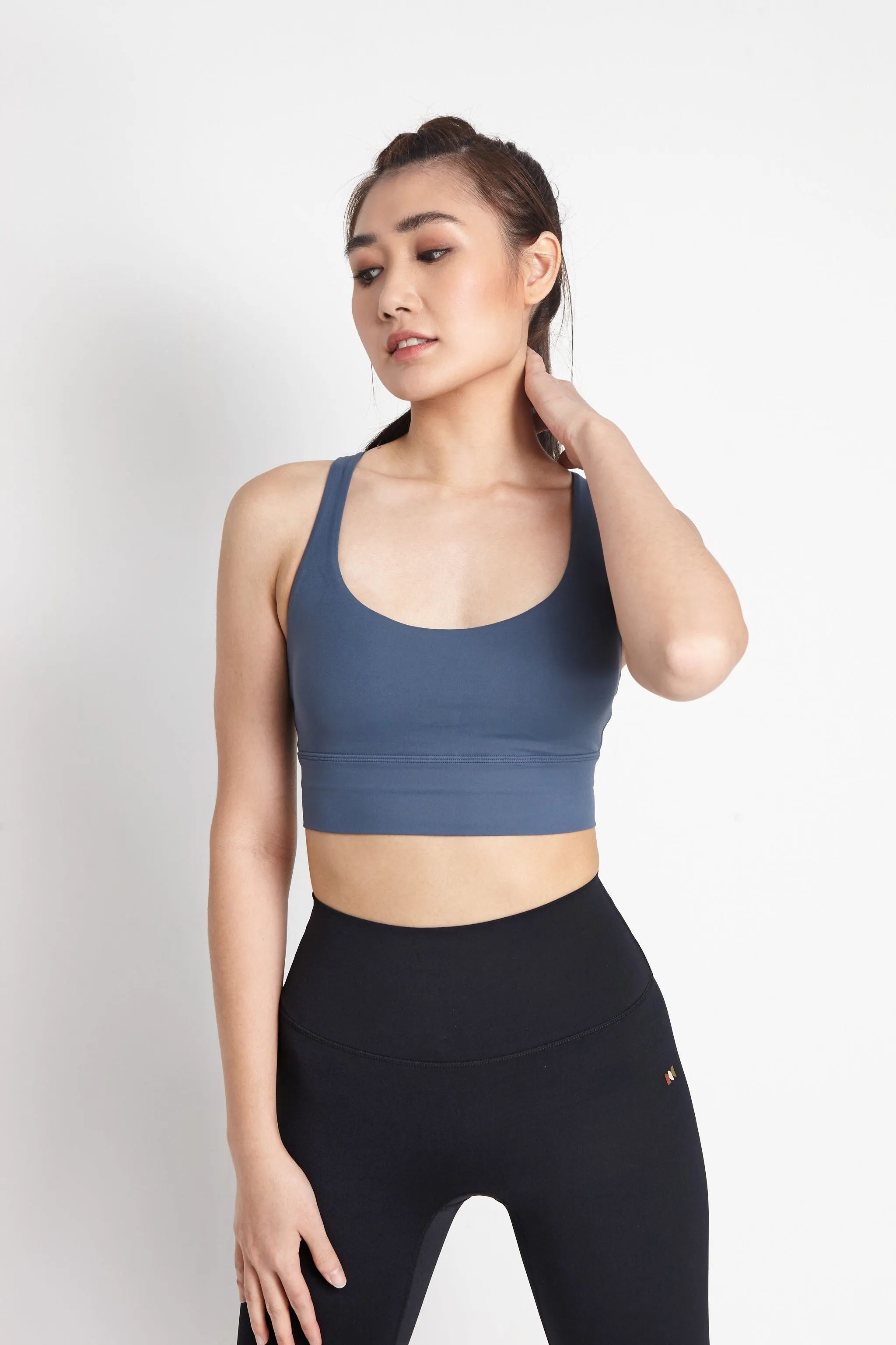 Lydia Women Sports Bra (Medium Blue)