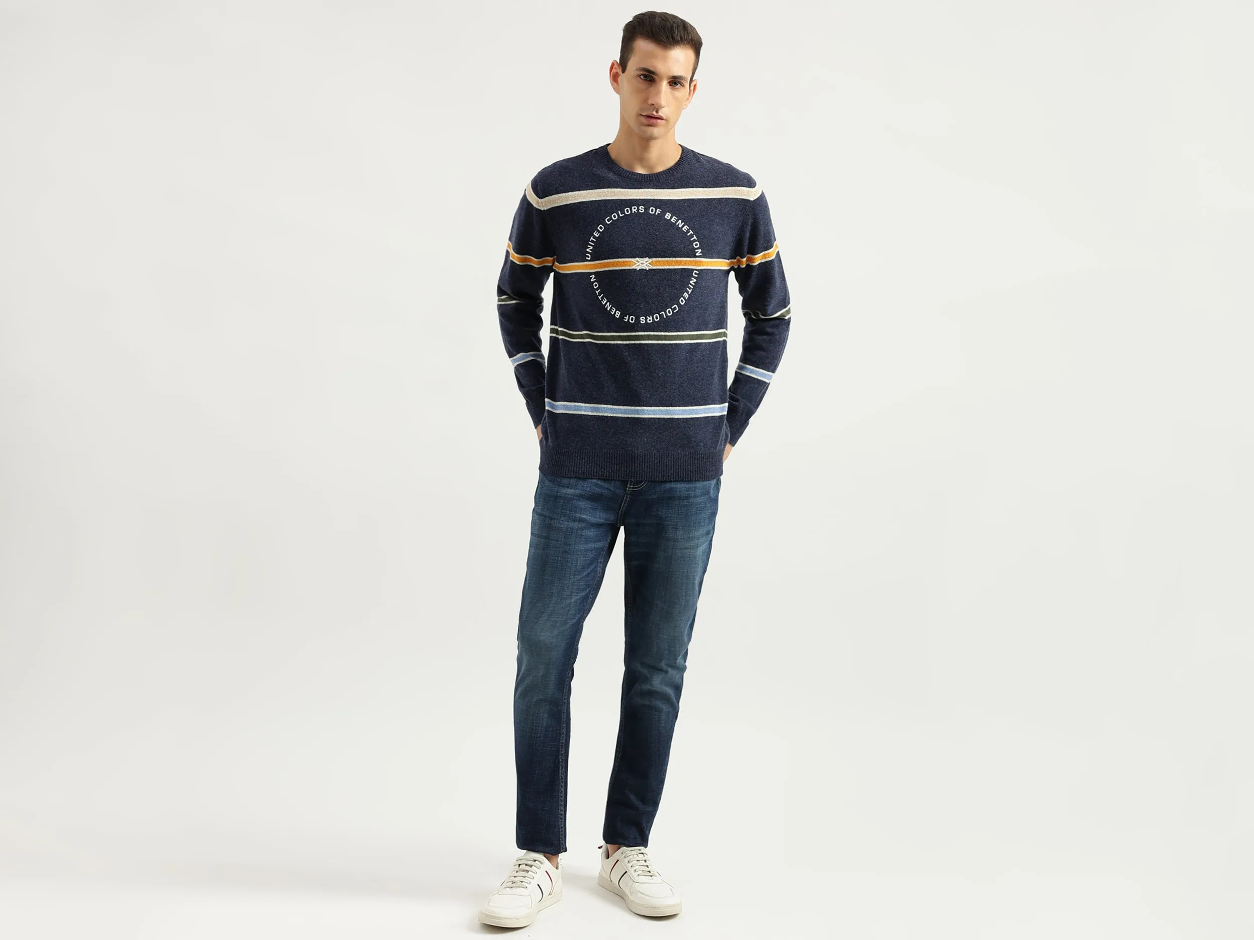 Men's Solid Carrot Fit Jeans