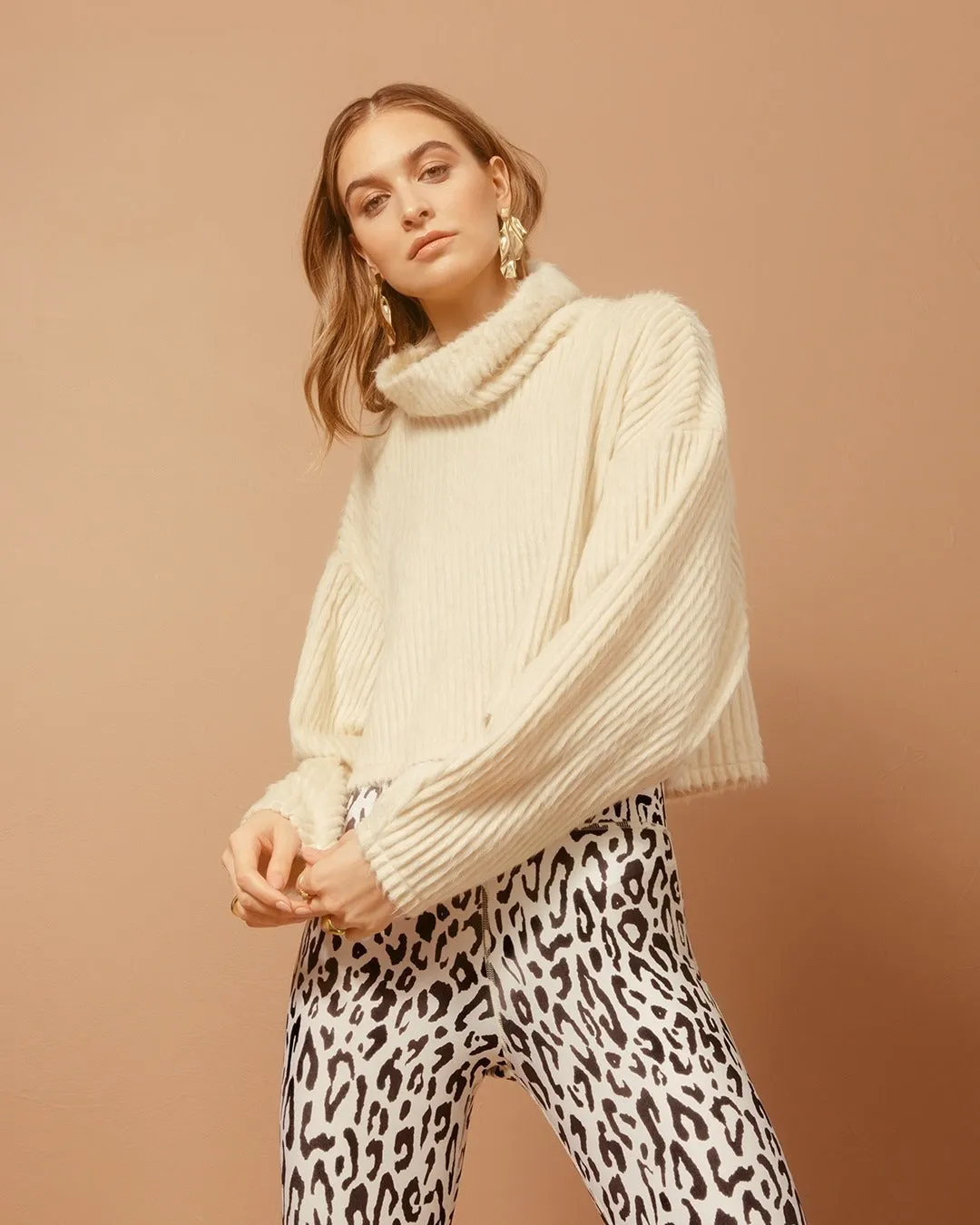 MICHI Juniper Sweater Ivory
