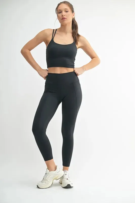 MONO B Venice Cloud Light Crisscross Sports Bra