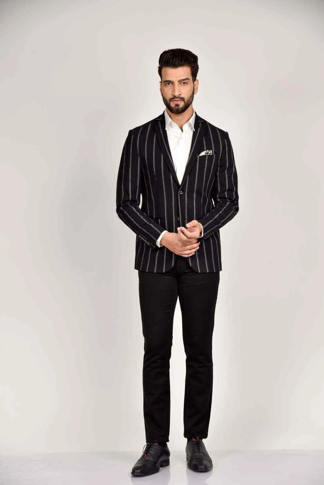 Navy Knitted Blazer for all Occasions