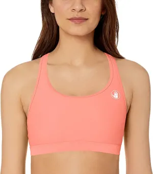 New with tags! Body Glove Women's Equalizer Medium Support Activewear Sport Bra, Coral, Sz XL!