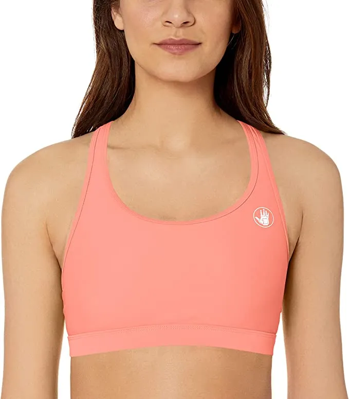 New with tags! Body Glove Women's Equalizer Medium Support Activewear Sport Bra, Coral, Sz XL!