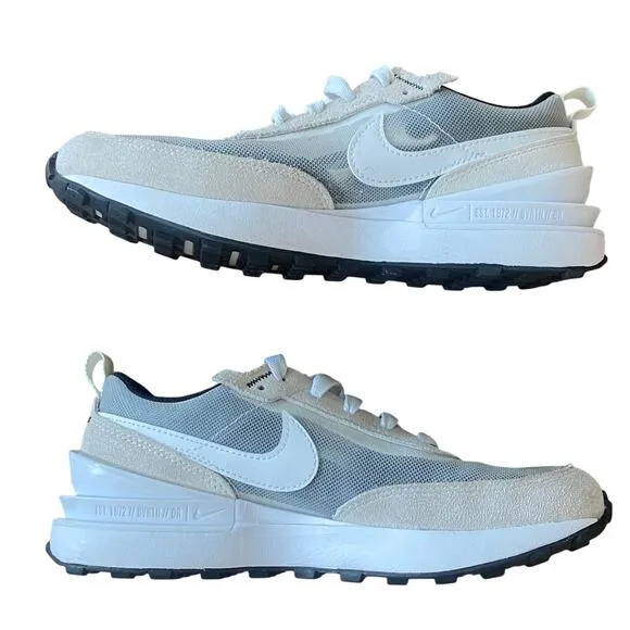 Nike Kids Waffle One GS Summit White 2.5 Youth Sneaker Mesh Suede Athletic Shoe