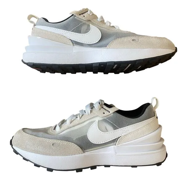 Nike Kids Waffle One GS Summit White 2.5 Youth Sneaker Mesh Suede Athletic Shoe