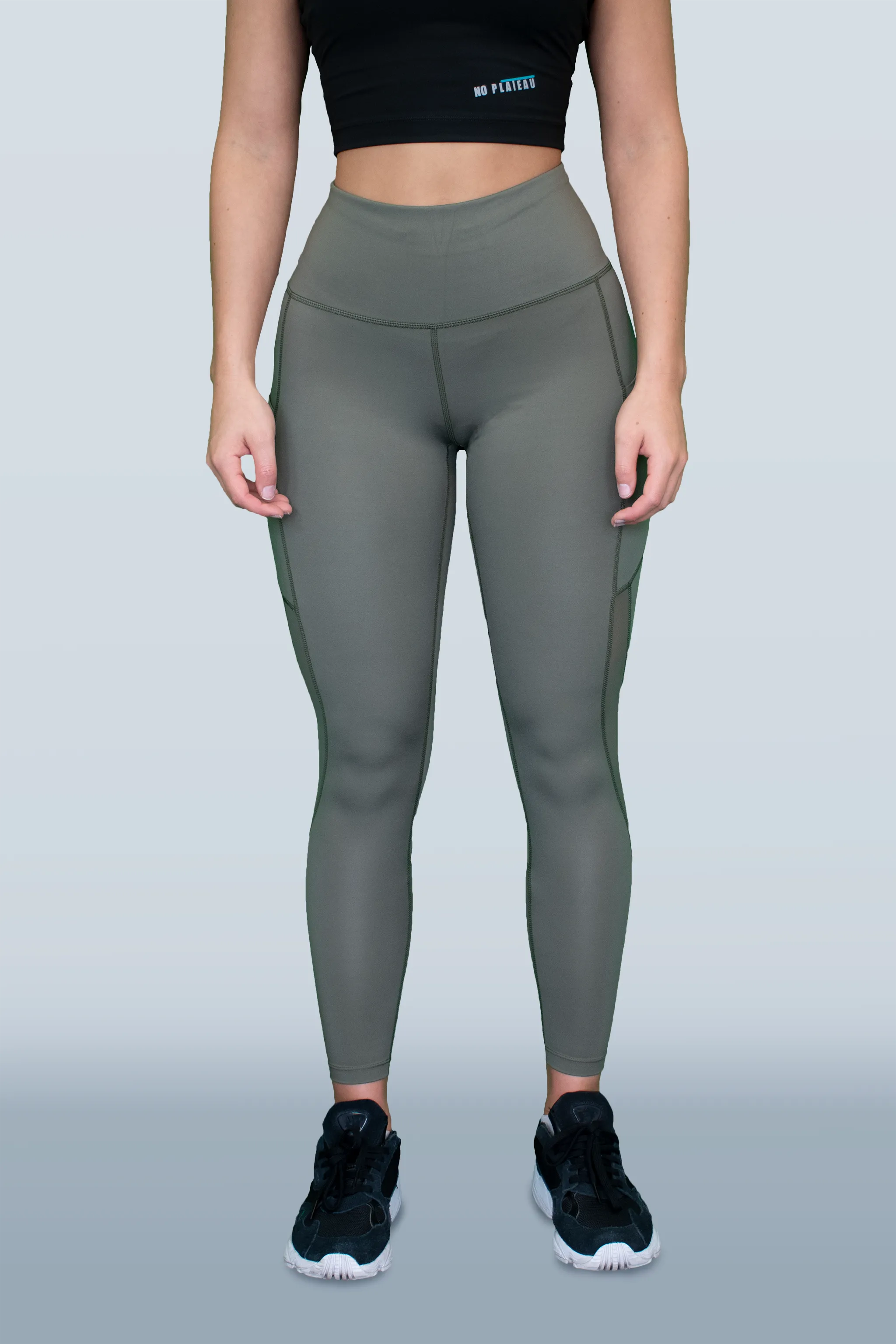 No Plateau Highlight Leggings | High-Waisted, Breathable Mesh