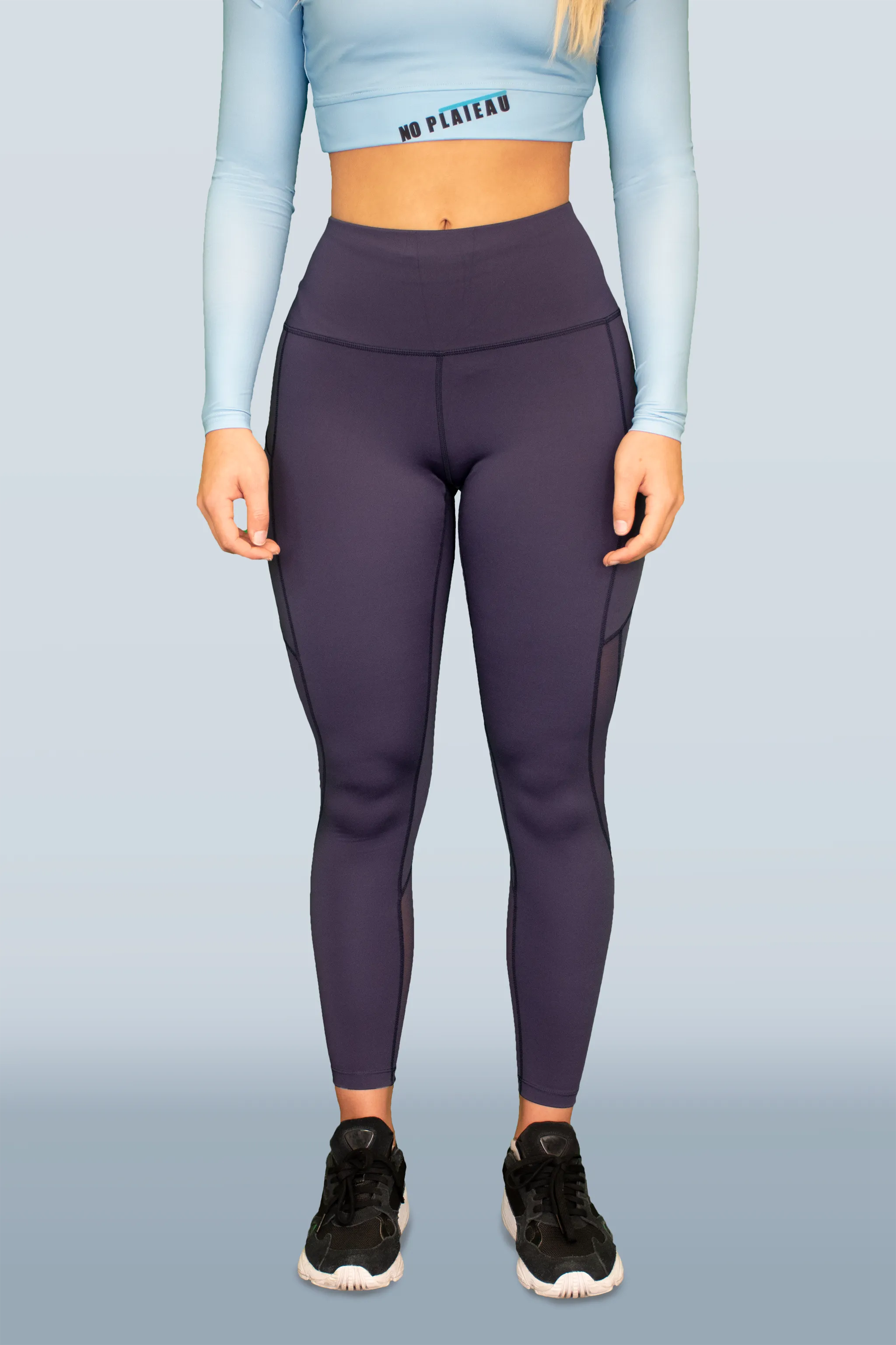 No Plateau Highlight Leggings | High-Waisted, Breathable Mesh