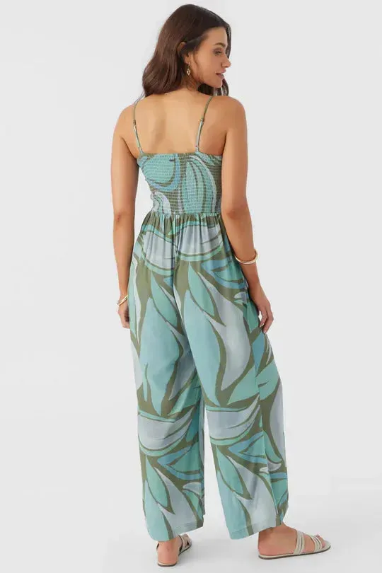 Oneill Women's Cade Loreta Print Jumpsuit