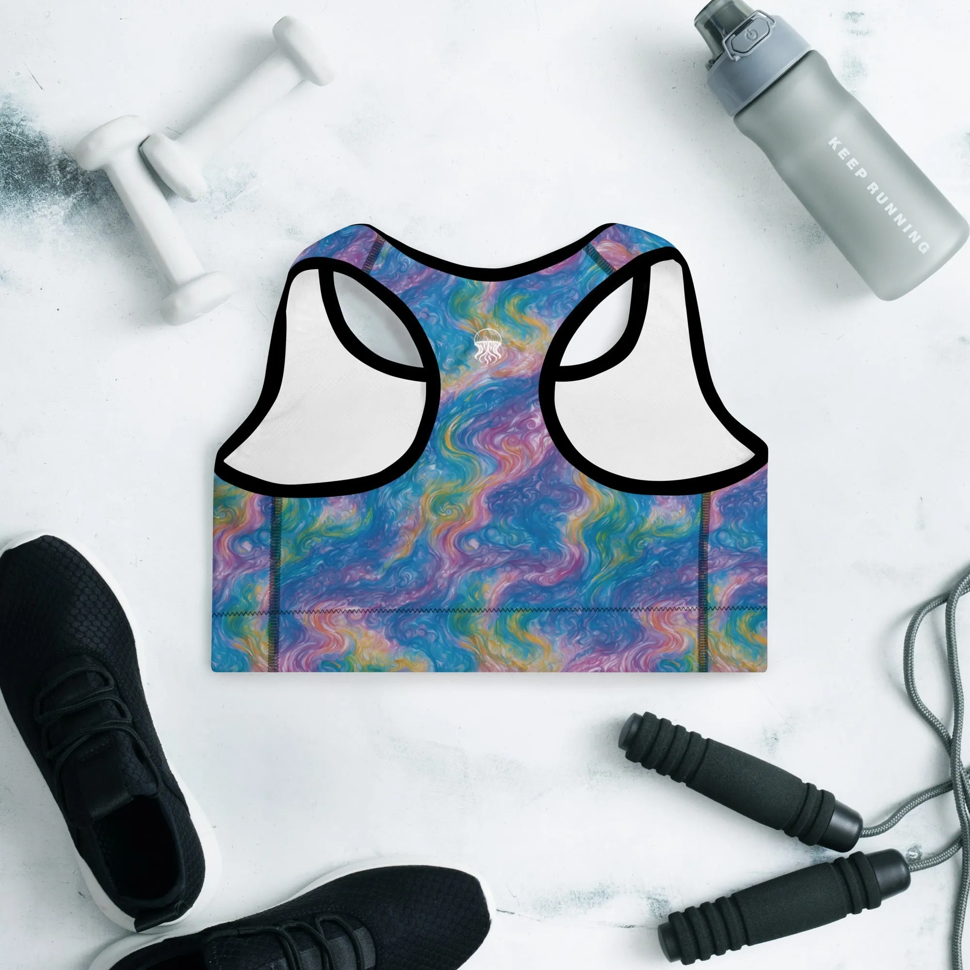 Padded Sports Bra - Quantum Drift