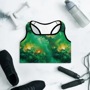 Padded Sports Bra - Viridian Shroud