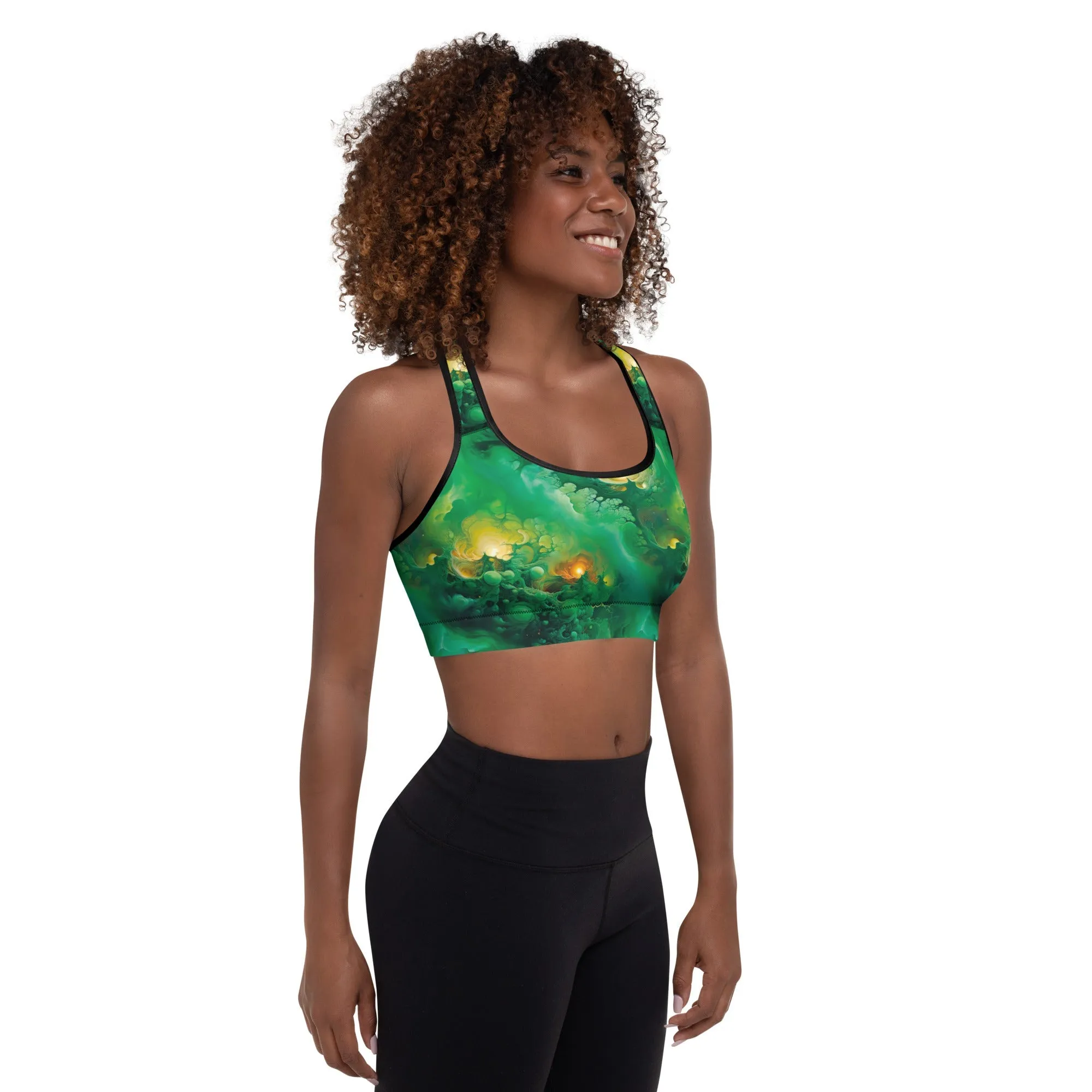 Padded Sports Bra - Viridian Shroud