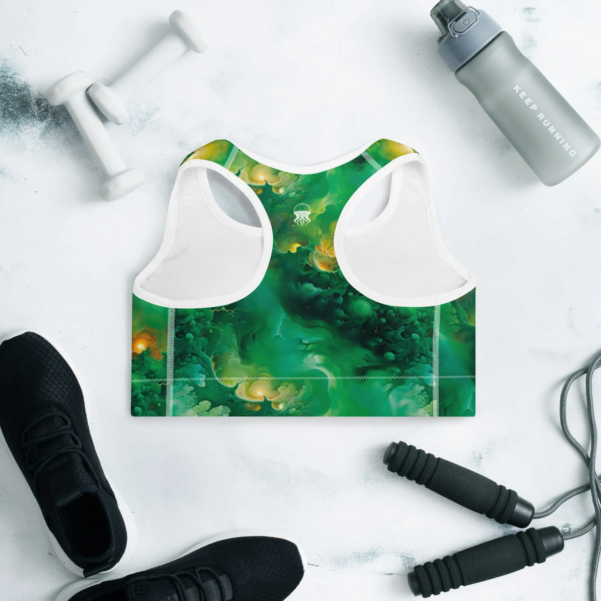 Padded Sports Bra - Viridian Shroud