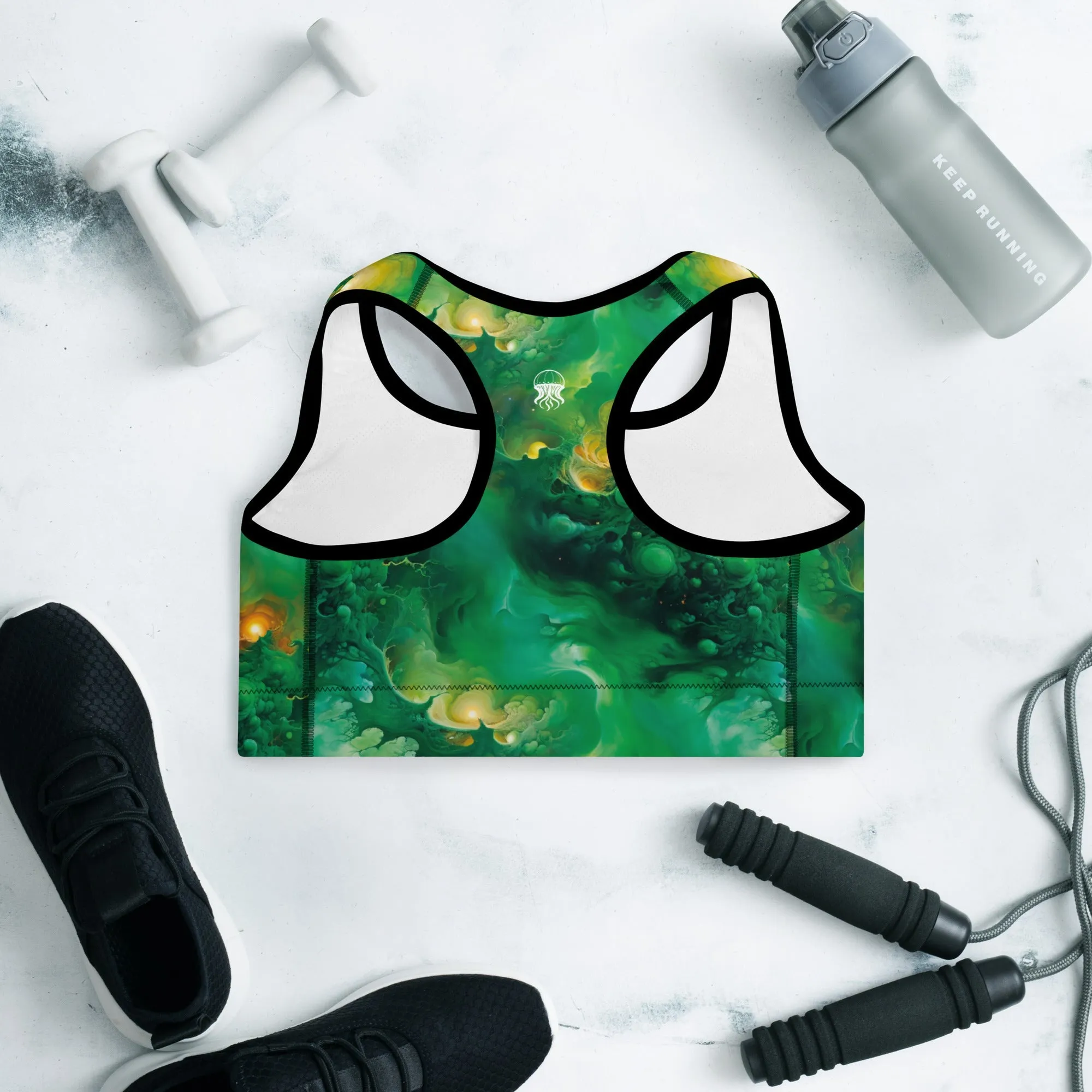 Padded Sports Bra - Viridian Shroud