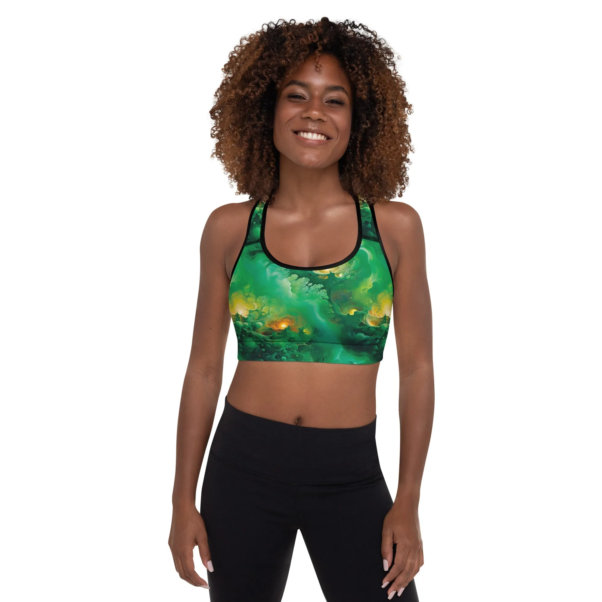 Padded Sports Bra - Viridian Shroud