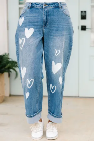 Passing Notes Jeans, Heart Doodle