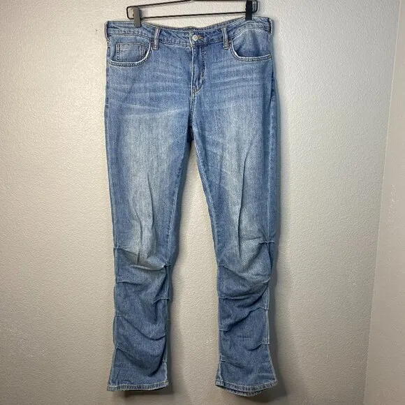 Pilcro Flare Leg Slouchy Jeans