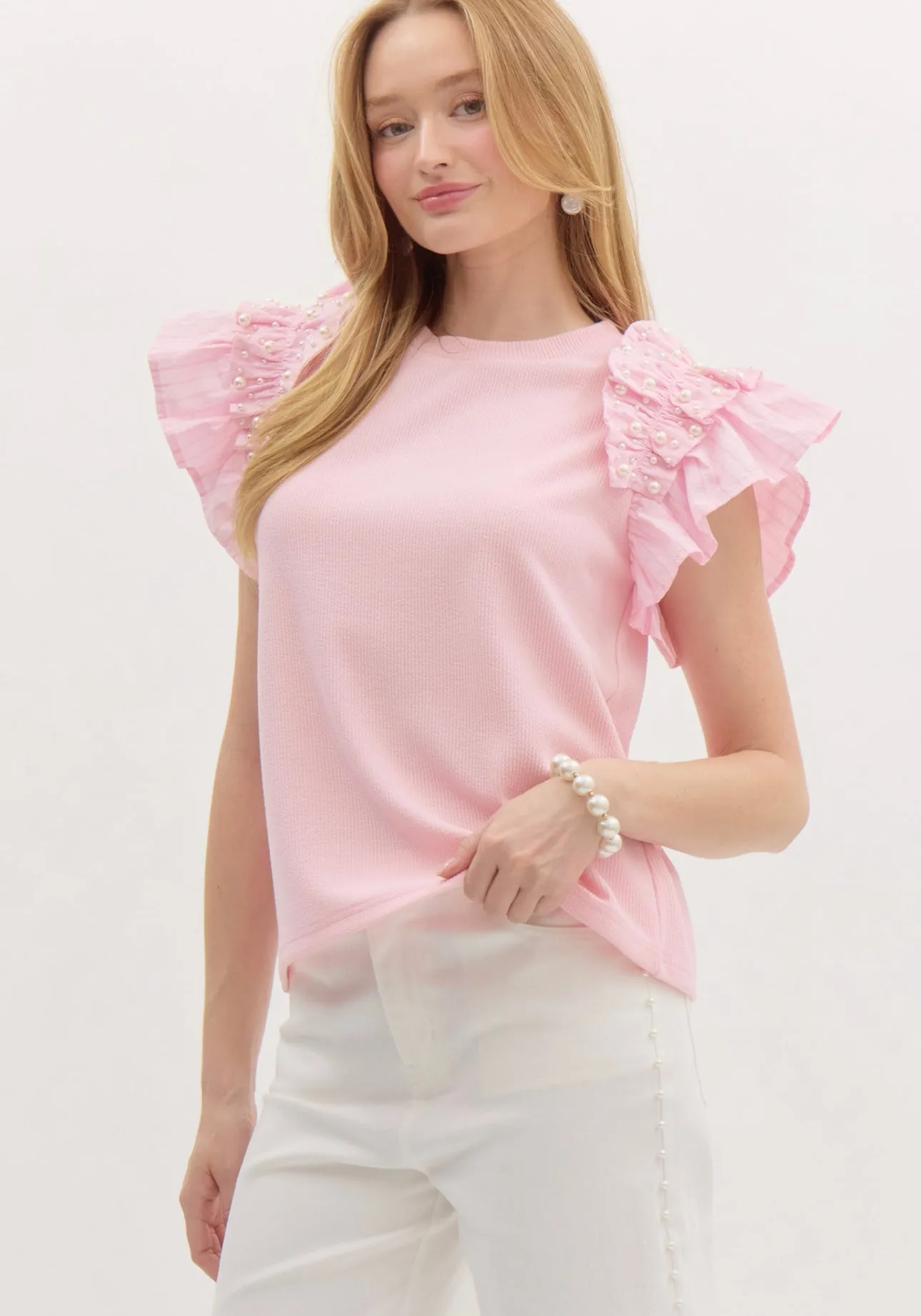 Pink Pearl Club Top