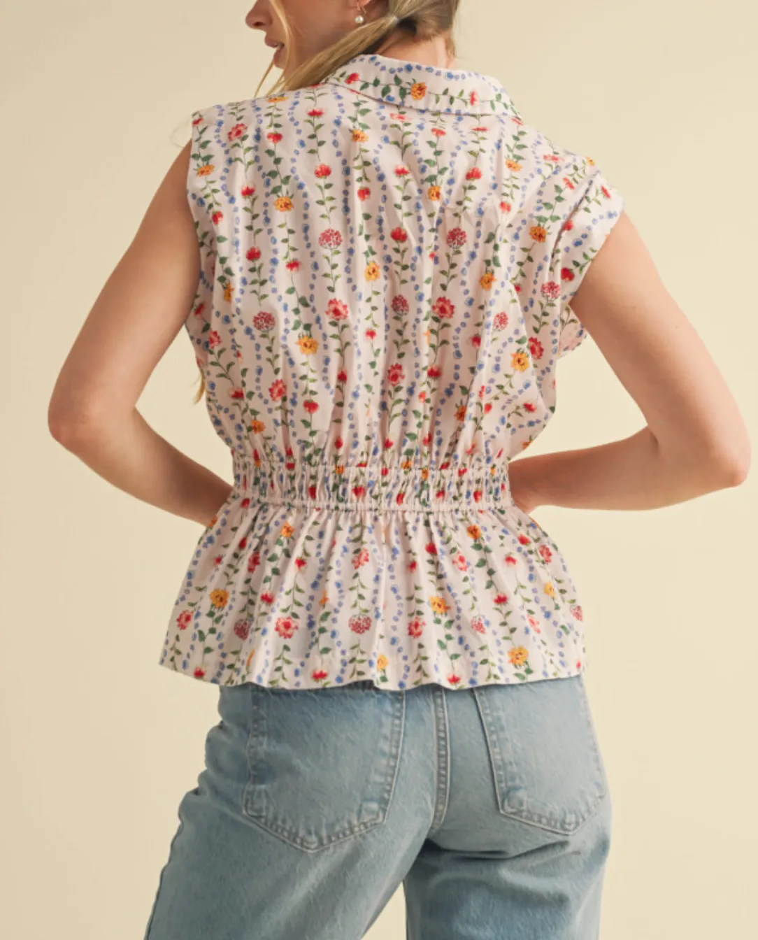 Piper Pleated Peplum Top