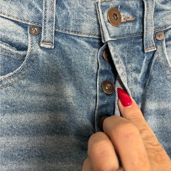 PISTOLA Nico High Rise Mom Jean in Half Court Metallic Side Stripe