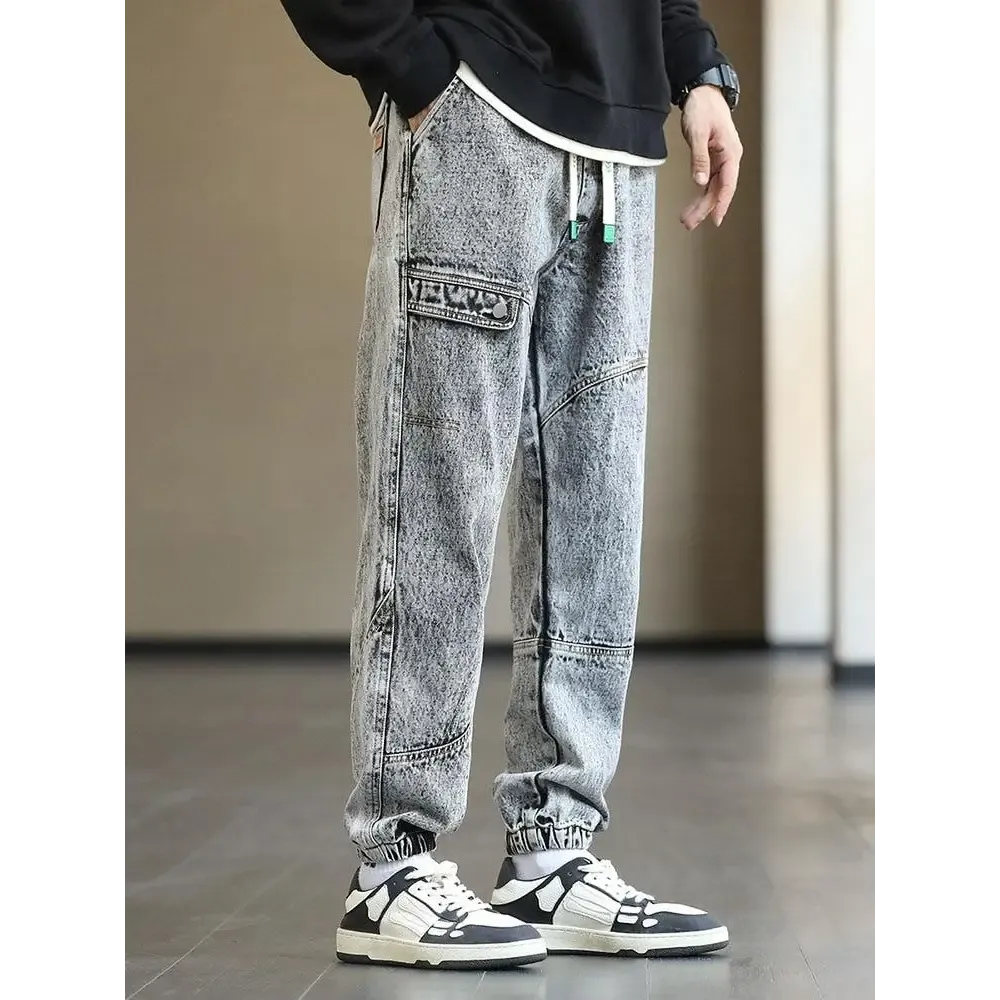 Plus Size Jogger Jeans with Twin Hip Pockets and Comfortable Fit