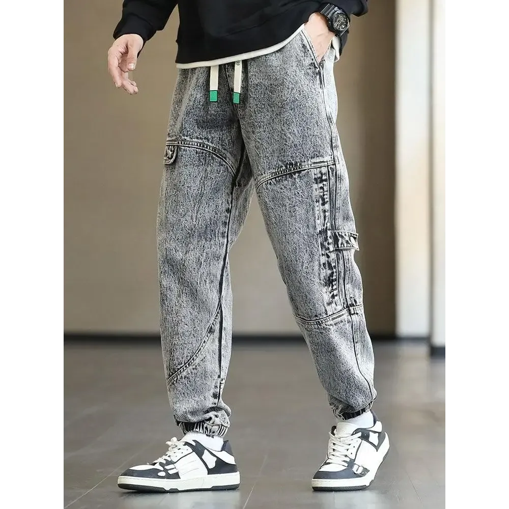 Plus Size Jogger Jeans with Twin Hip Pockets and Comfortable Fit
