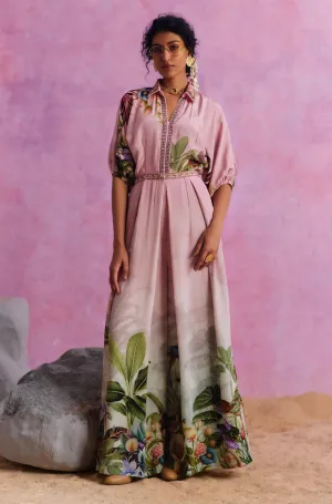 Powder pink ciara jumpsuit
