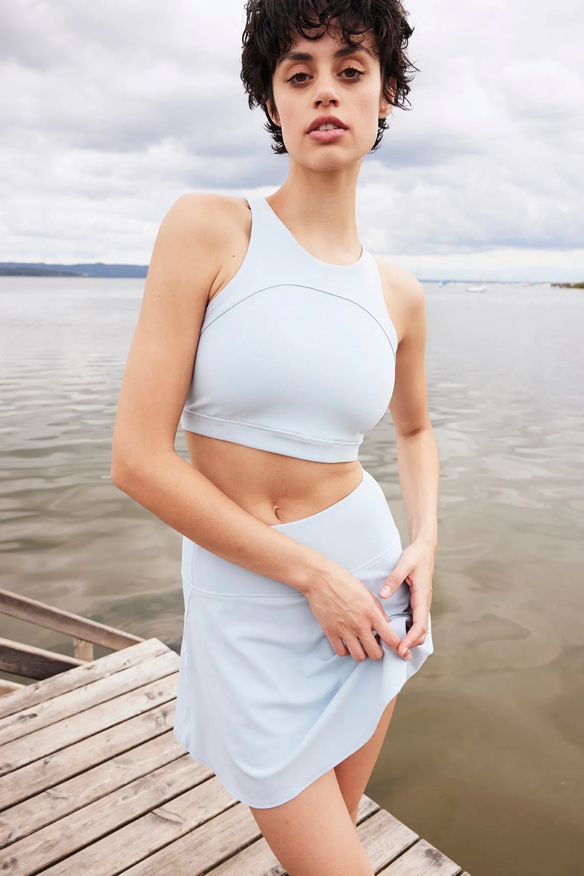 Power Skort Foggy Glass