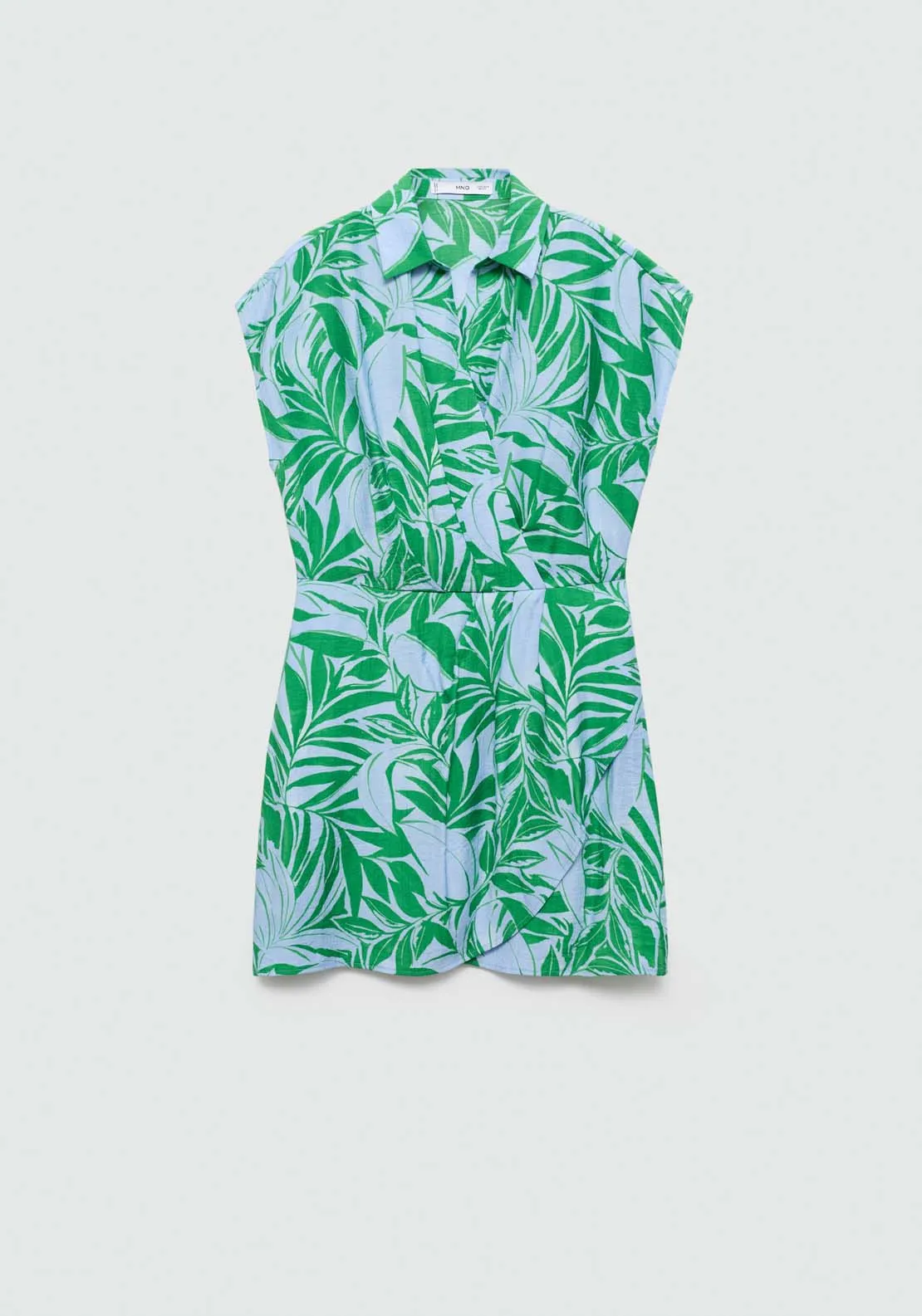 Print wrap dress