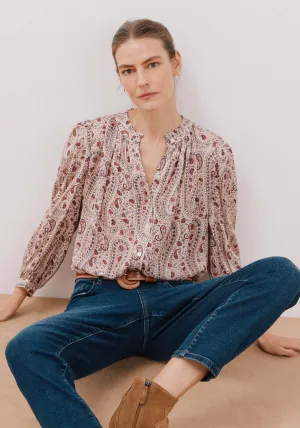 Printed blouse - White Print