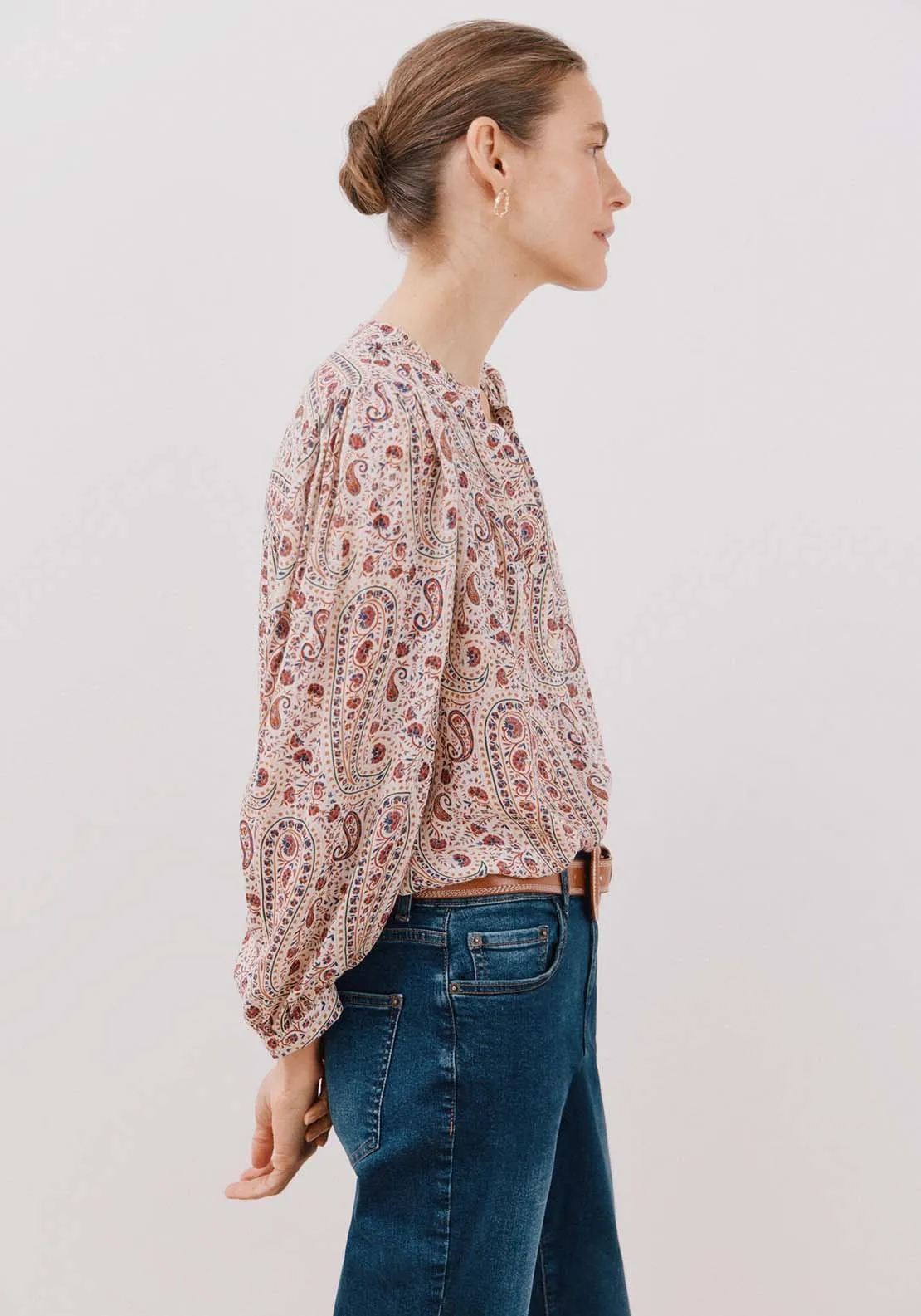 Printed blouse - White Print