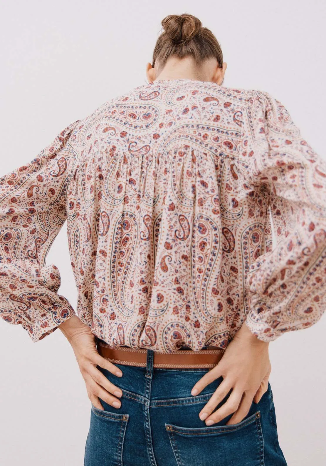 Printed blouse - White Print