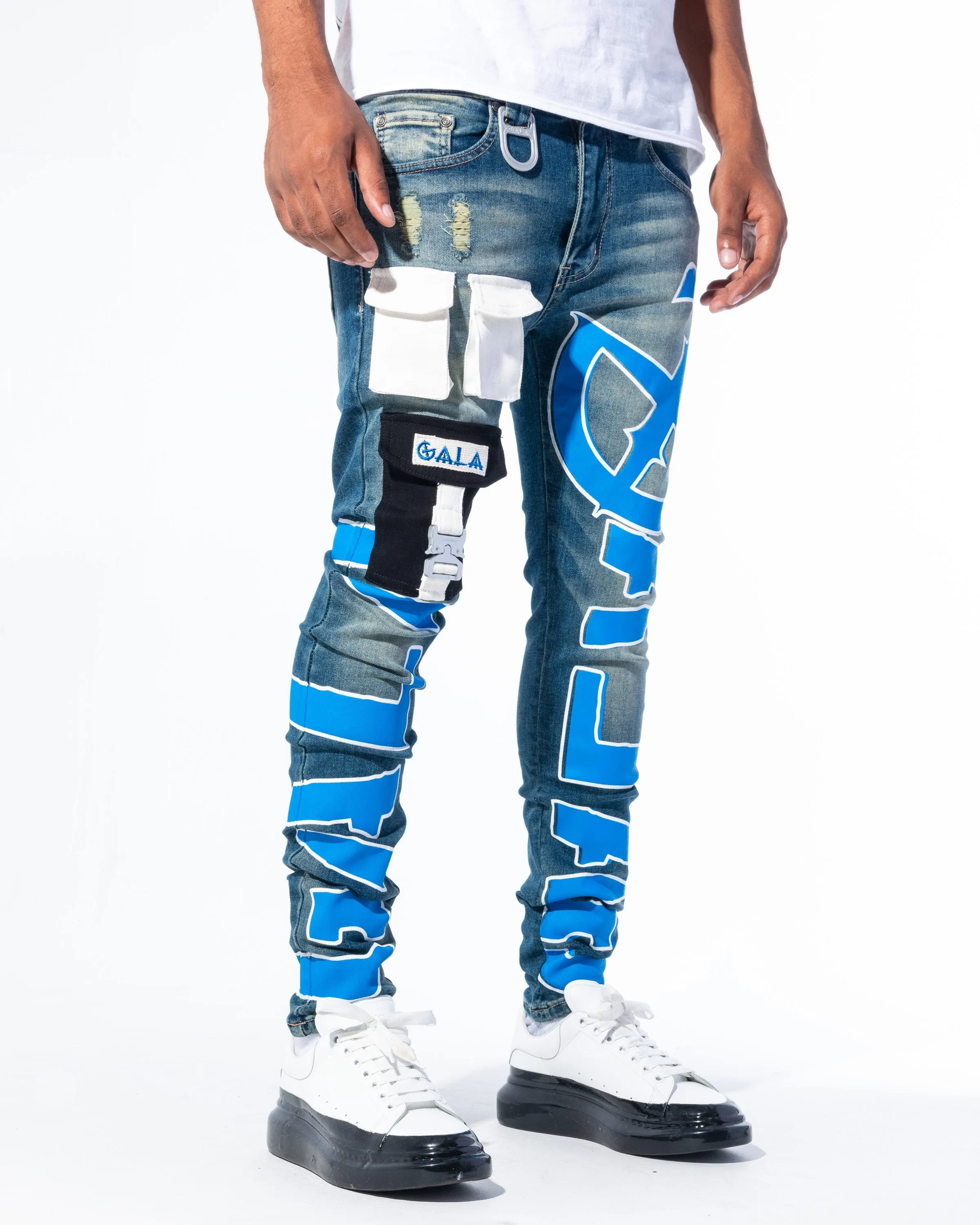 "IMPACT DENIM" STONE/BLUE