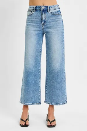 "Kendra" Crop Wide Jeans