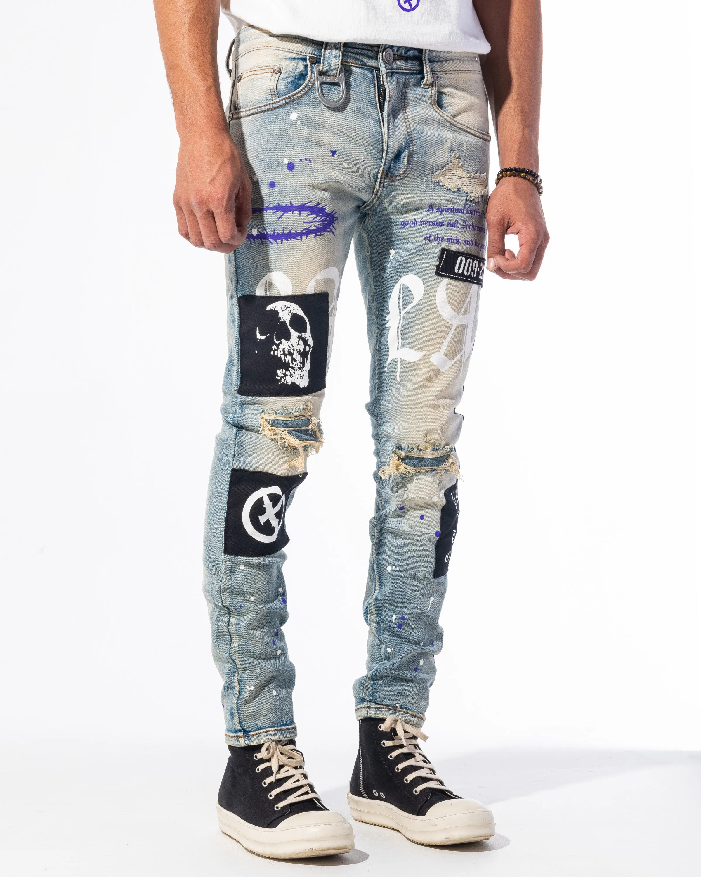 "RESISTANCE" DENIM (PURPLE)