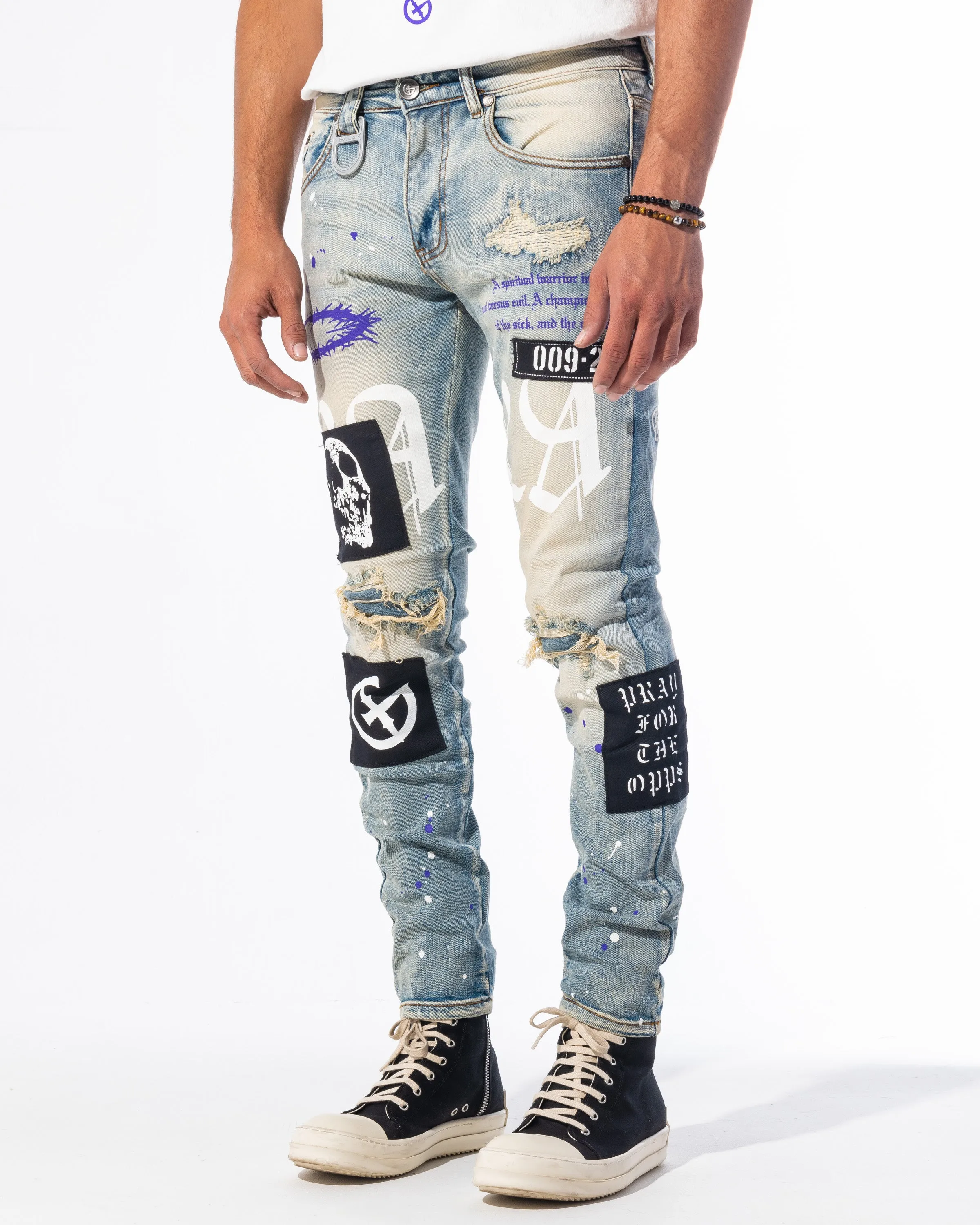 "RESISTANCE" DENIM (PURPLE)