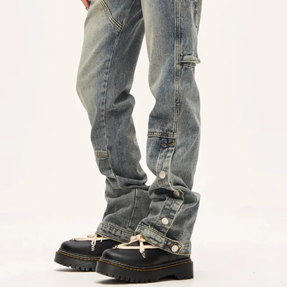 "Street Button Panel" Jeans