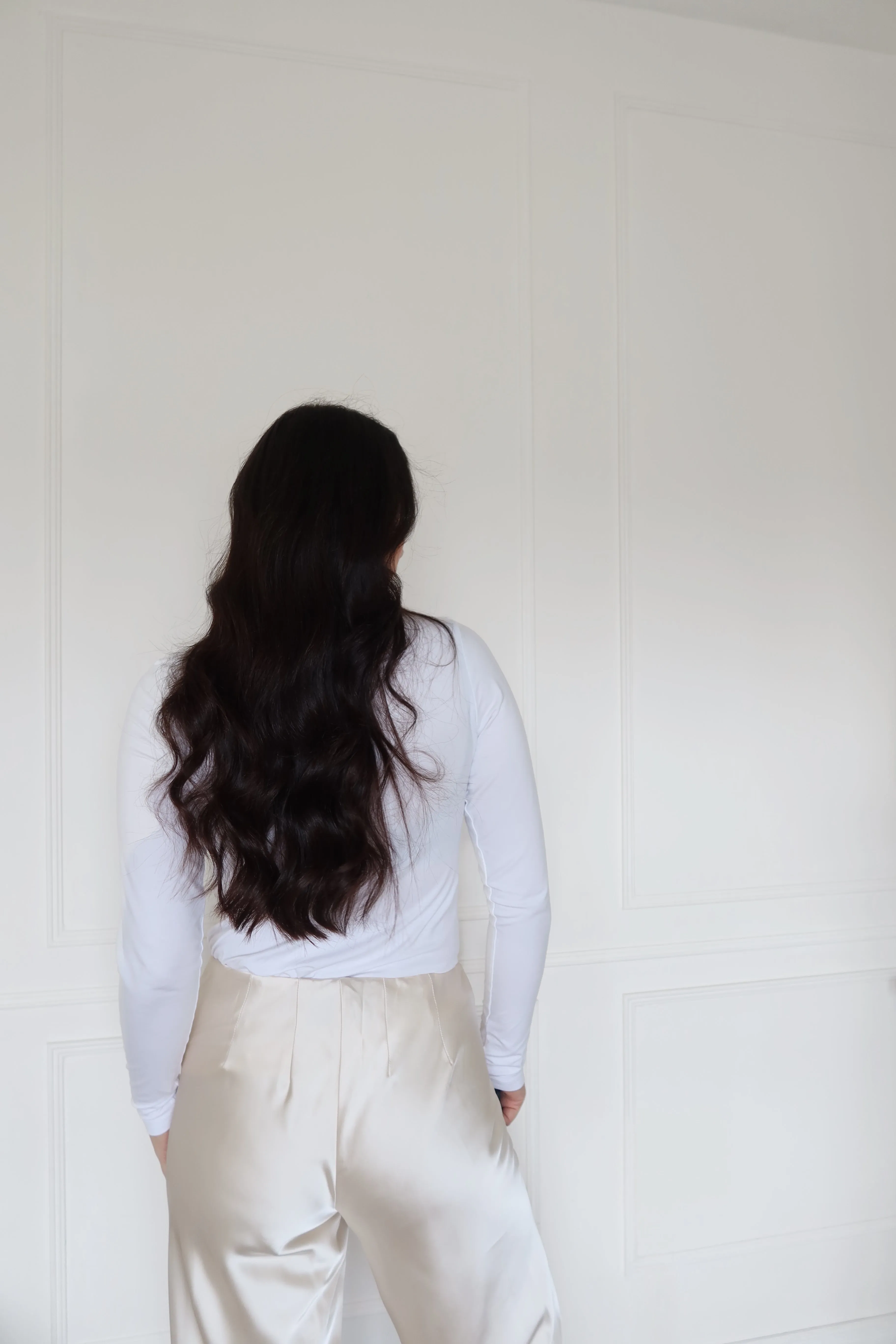 "The Ashley" - Twist Neck Top (White)