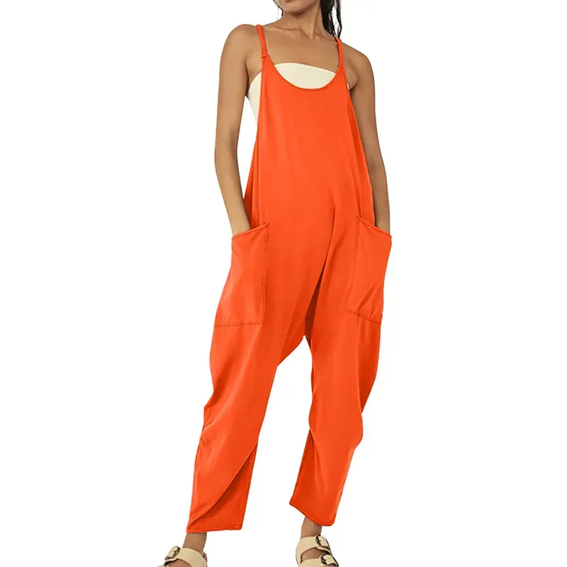 Rachel Sleeveless Relaxed Fit Harem Jumpsuit Overalls