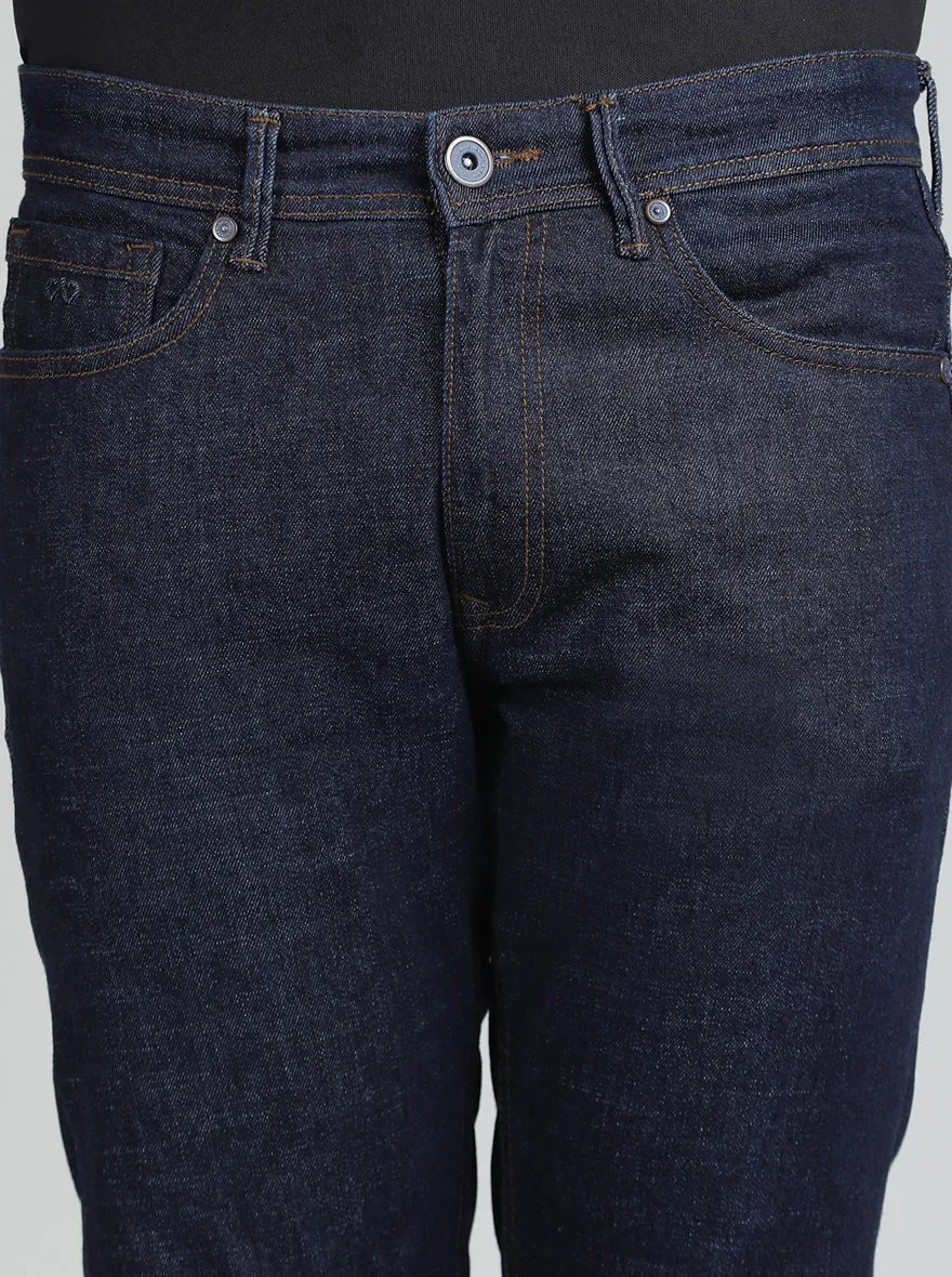 Raw Blue Washed Slim Fit Jeans | JadeBlue