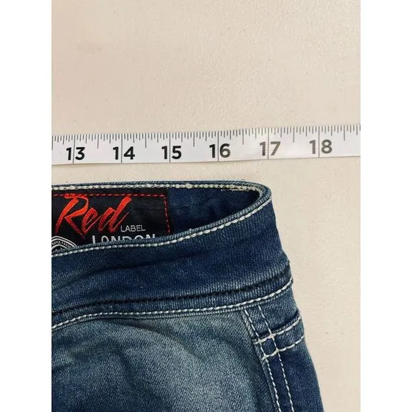 Red Label‎ London By Rose Royce Women’s Denim Jeans Size 11/12 (34x32 Measured)