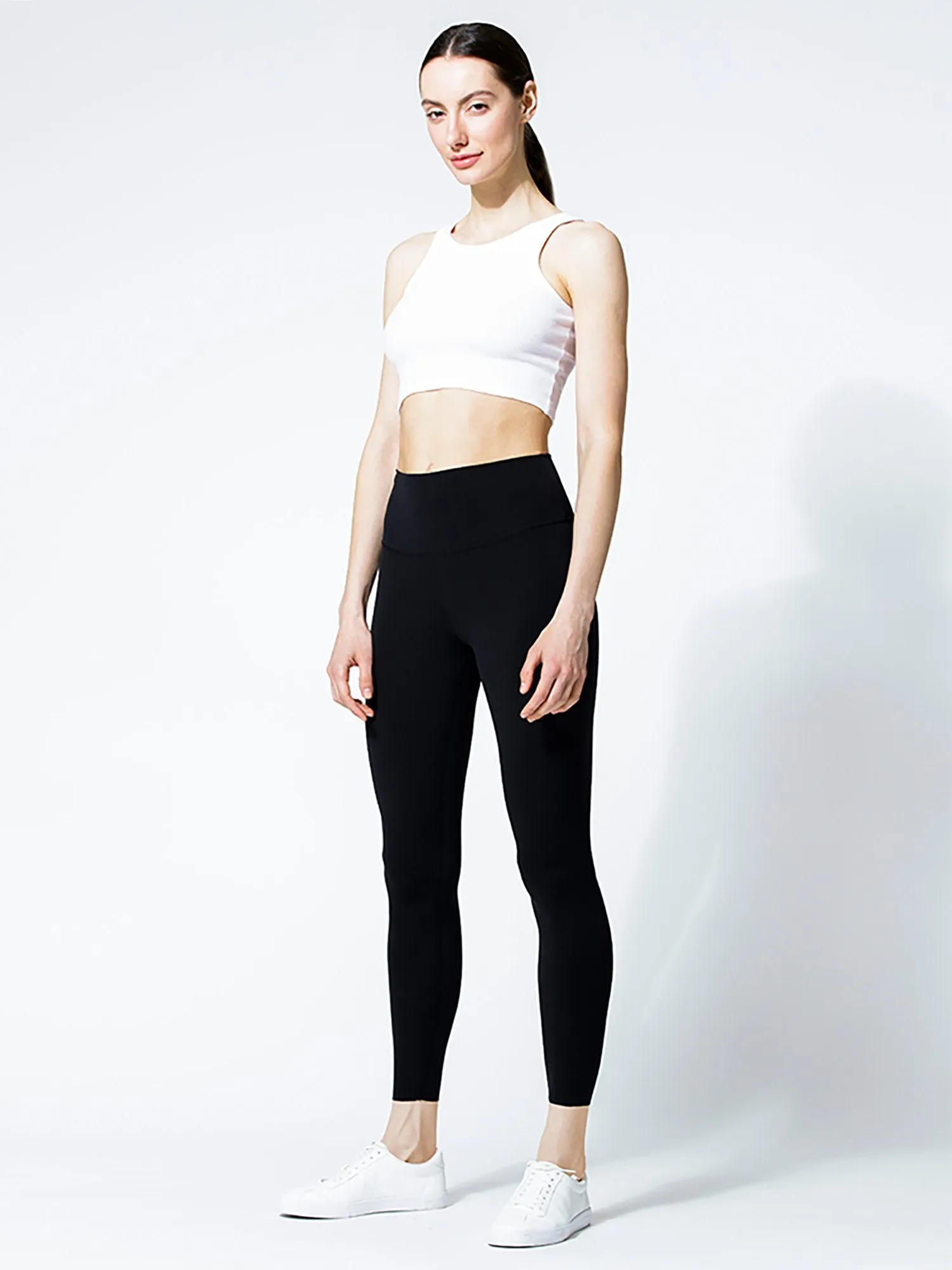 RIBBED COTTON SINGLET, WHITE